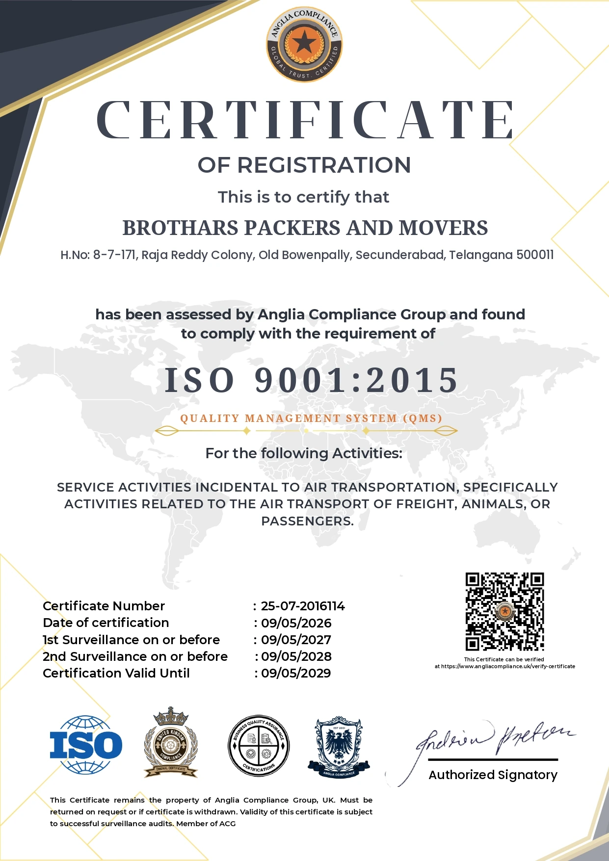 ISO Certificate