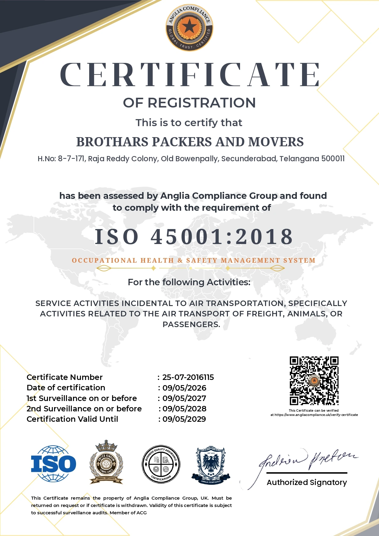 ISO Certificate